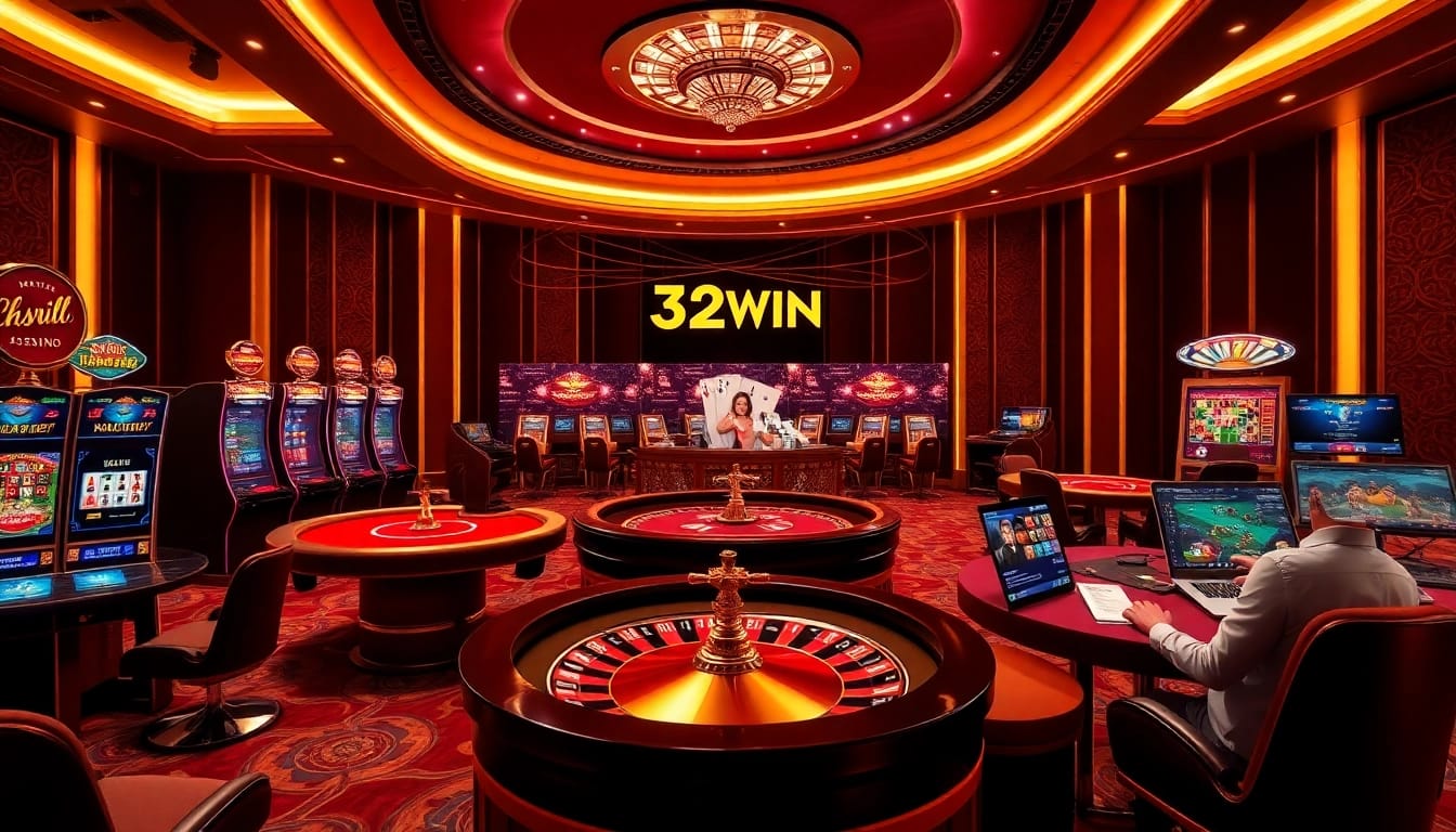 Exciting gameplay at Nhà Cái 32WIN with luxurious casino elements and professional online interfaces.