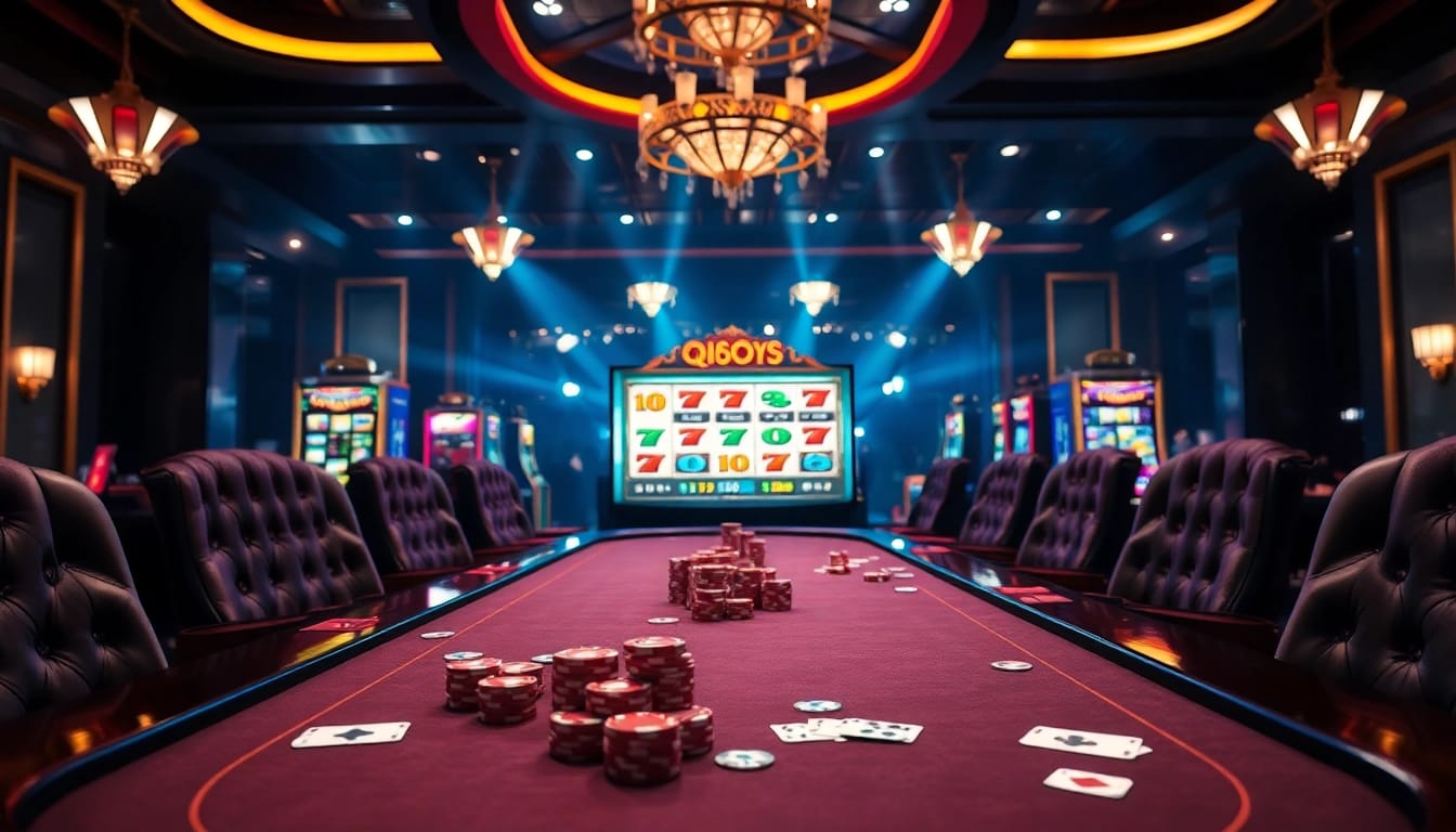 Experience the thrill of gambling with qqmacan's vibrant slot machines and dynamic casino scene.