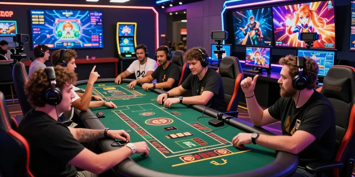 Engaging online gaming experience with mahajitu players enjoying casino games in a vibrant virtual environment.