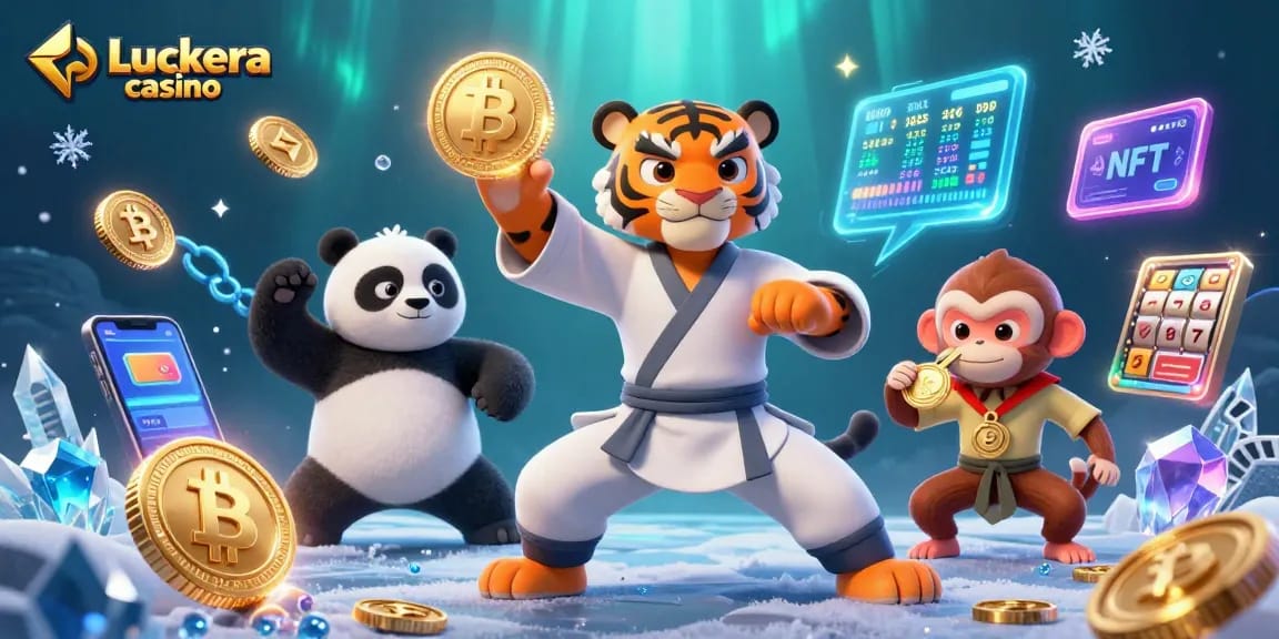 Engage in thrilling gameplay at Luckera casino with dynamic 3D elements and characters.
