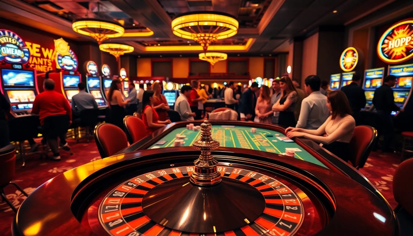 Engage in the thrilling action of casino games at https://b52.za.com/, featuring vibrant roulette and poker tables.