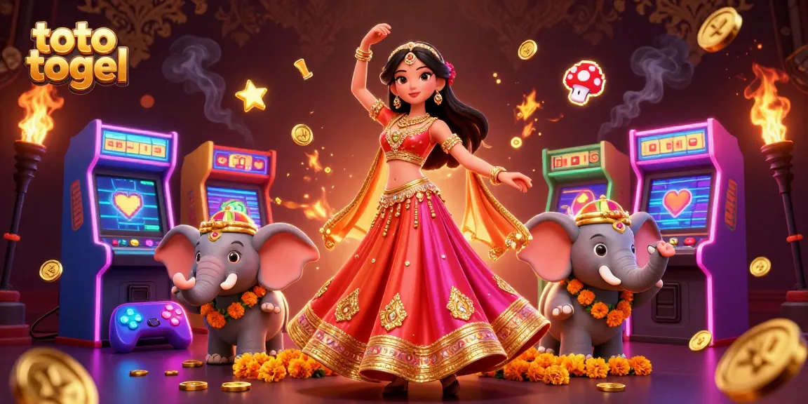 Experience thrilling toto togel gameplay with a vibrant 3D scene filled with gold coins and casino elements.