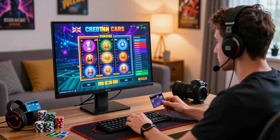 Experience exciting gameplay at credit card casinos for UK players with vibrant gaming scenes and stylish setups.