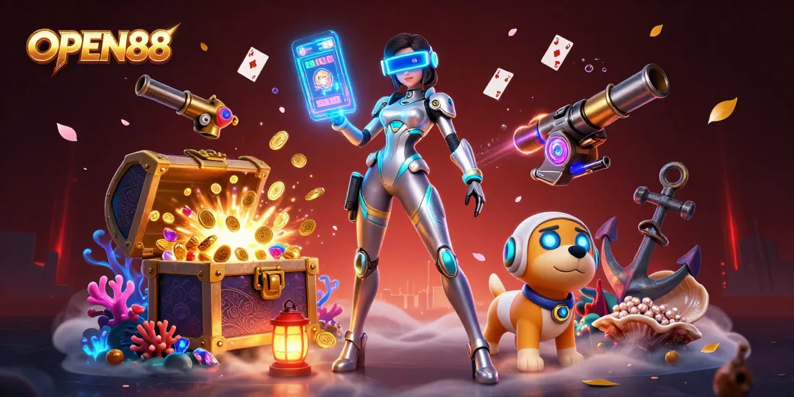 Join the thrilling adventures at OPEN88 as you navigate a vibrant casino world with stunning visuals and engaging elements.