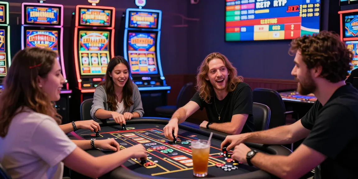 Pengalaman bermain slot di kasino dengan fokus pada rtp gacor dan mesin slot berwarna.