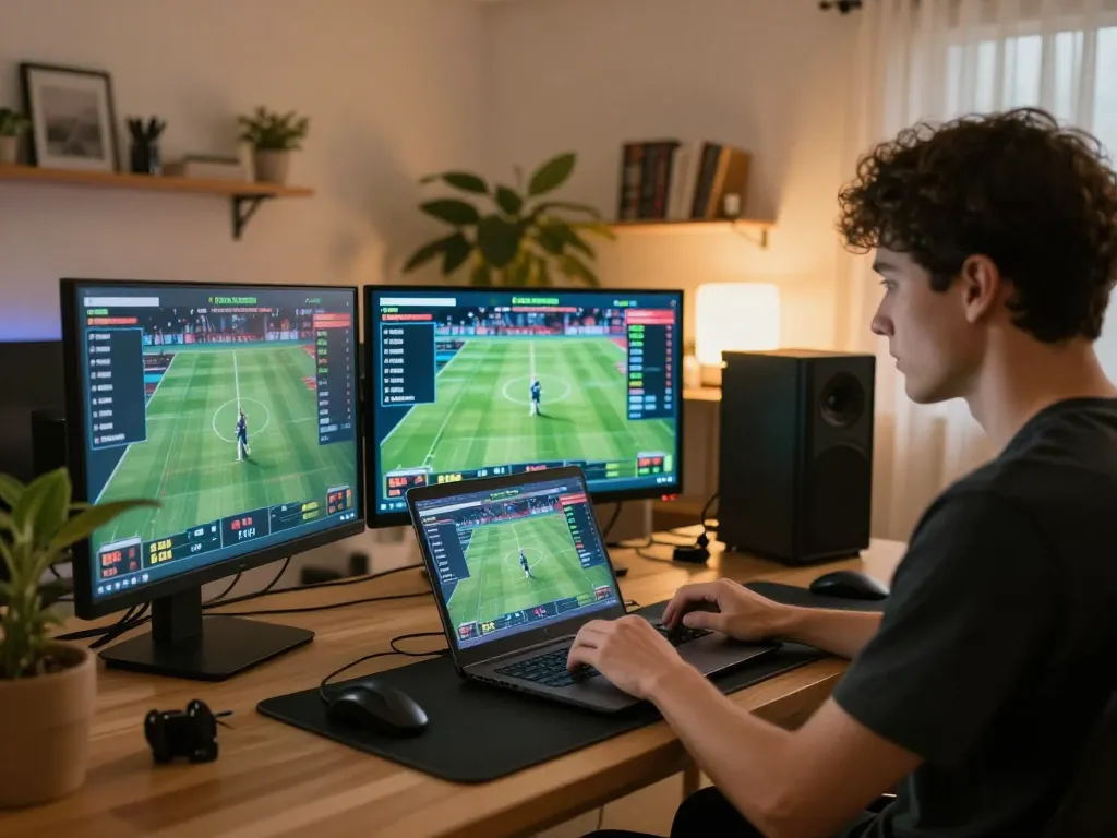 Engaging in ดูหนังออนไลน์ฟรี while making strategic sports betting decisions in a cozy home setup