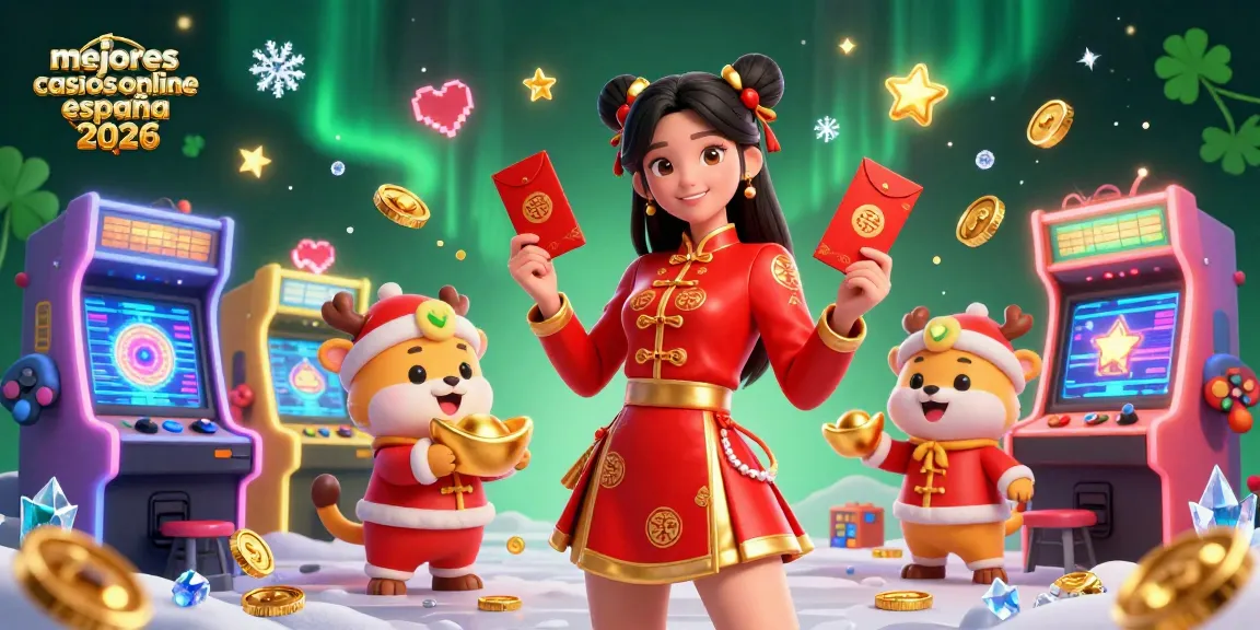 Experience the excitement of mejores casinos online españa 2026 with vibrant gaming elements and festive interactions.