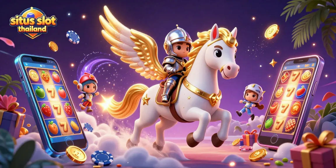 Situs slot thailand offers dynamic gaming with vibrant slot spins and charming characters.