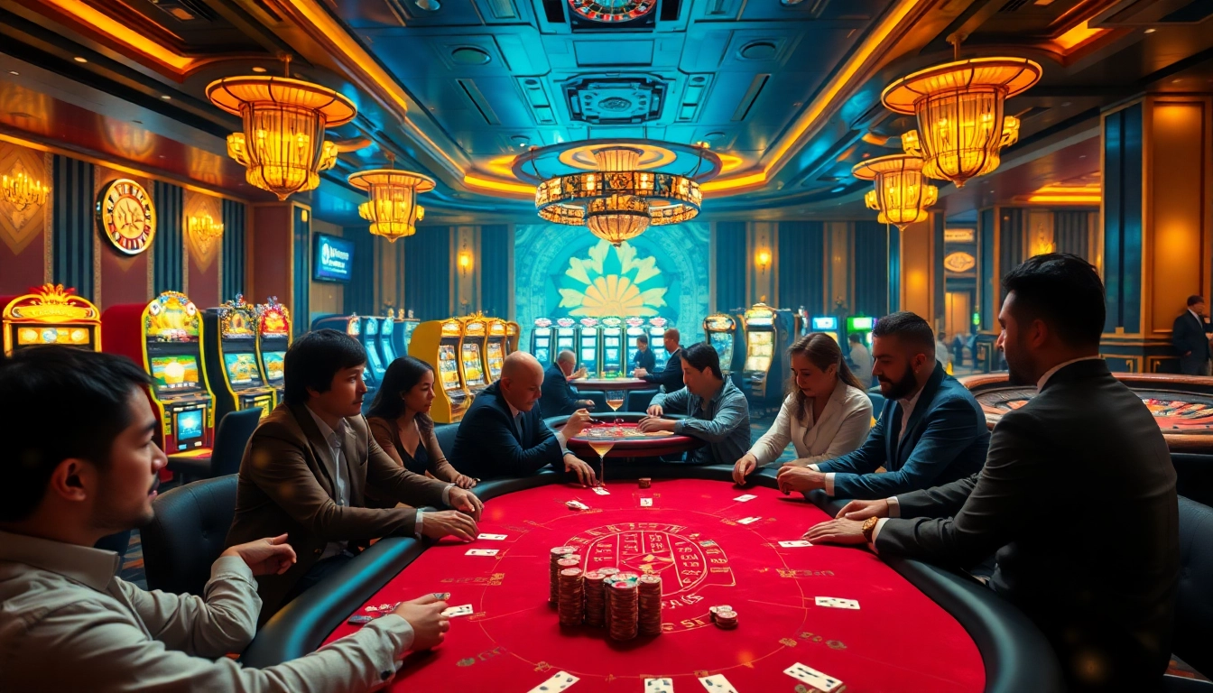 Experience thrilling poker action at https://www.kjc.global/, showcasing luxury casino elements.