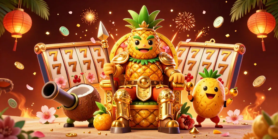 Join the fun and excitement of daftar ufo777 with vibrant 3D casino characters in a lively beach atmosphere.
