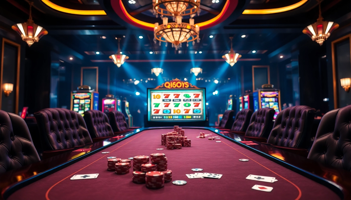 Experience the thrill of gambling with qqmacan's vibrant slot machines and dynamic casino scene.