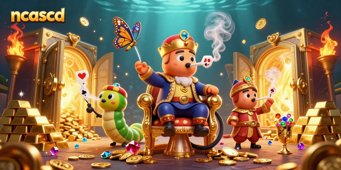 ilustrasi slot gacor malam ini dengan karakter pemenang dan simbol kasino