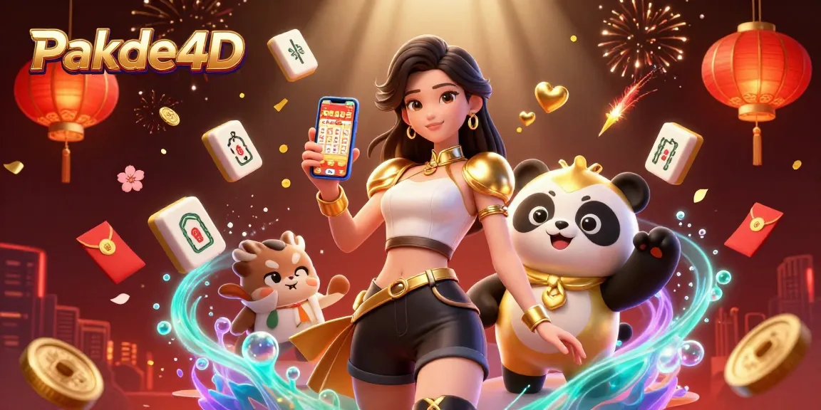 Play the exciting lottery game with Pakde4D, featuring vibrant visuals and engaging characters.