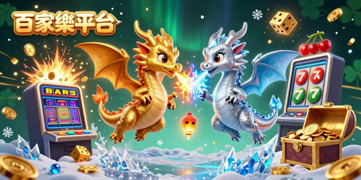 Engage with the captivating 百家樂平台 as twin dragons unleash their powers amidst vibrant casino elements.
