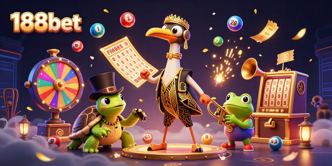 Engage in thrilling gameplay at 188bet with colorful lottery elements and lively characters.