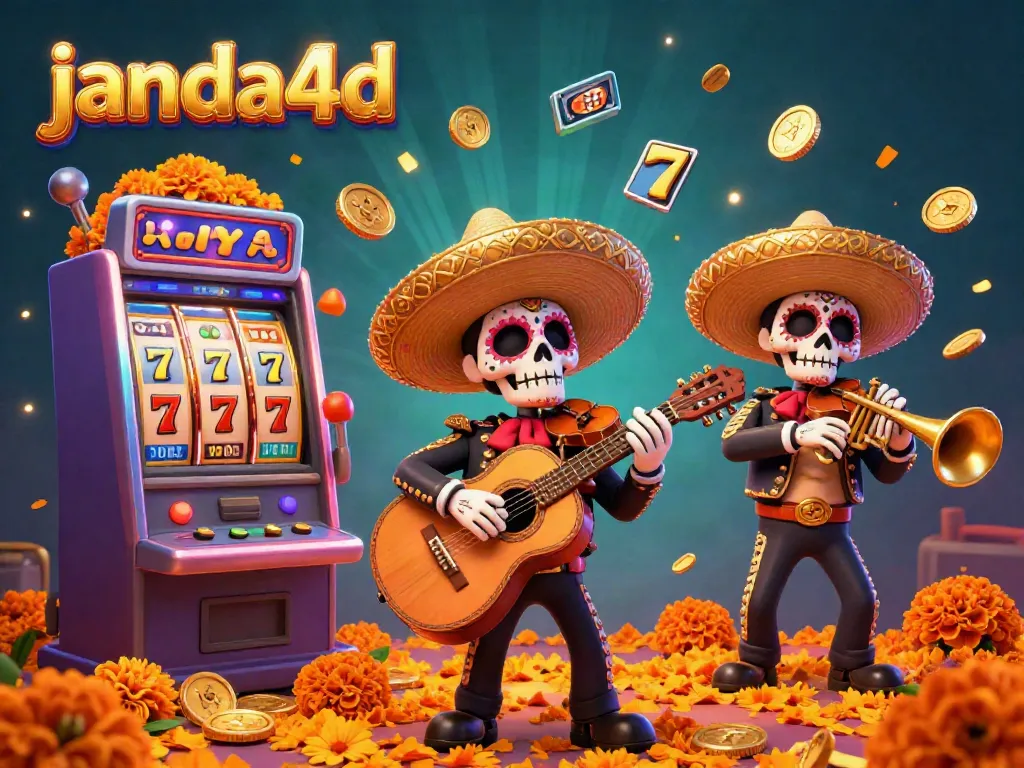 Mainkan slot online di janda4d dengan suasana meriah dari band mariachi yang penuh warna.