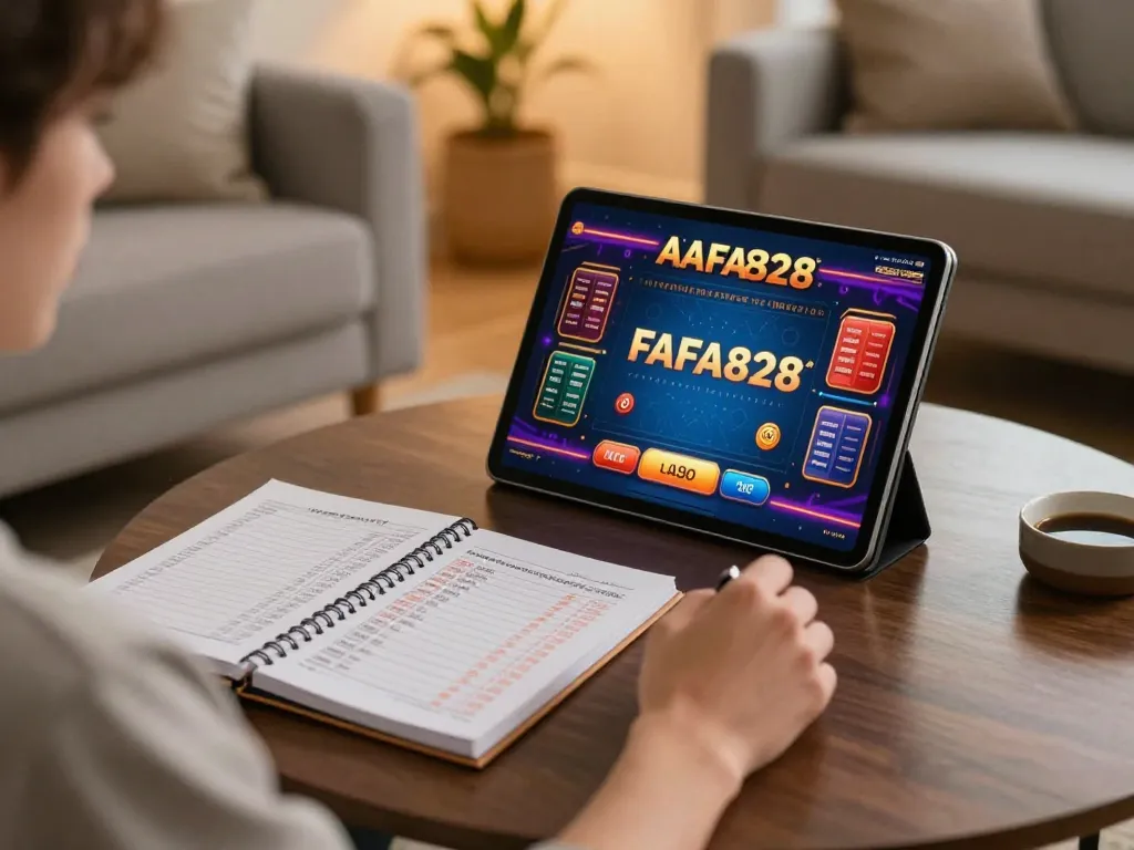 การมีส่วนร่วมกับเกม FAFA828 ออนไลน์บนแท็บเล็ตในบรรยากาศบ้านที่อบอุ่น