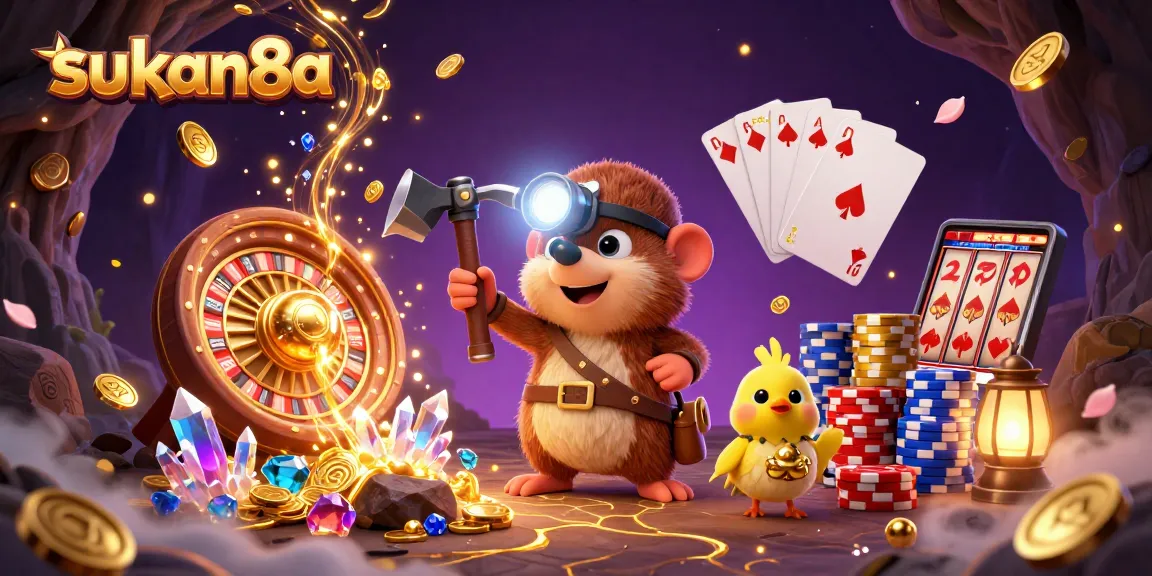 Experience winning thrills with sukan8a mining treasures in a vibrant casino cave.