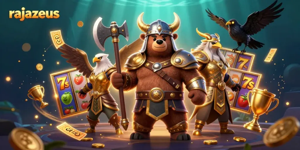 RajaZeus mengungkap slot beruntung dengan keberuntungan Vikings di kasino!