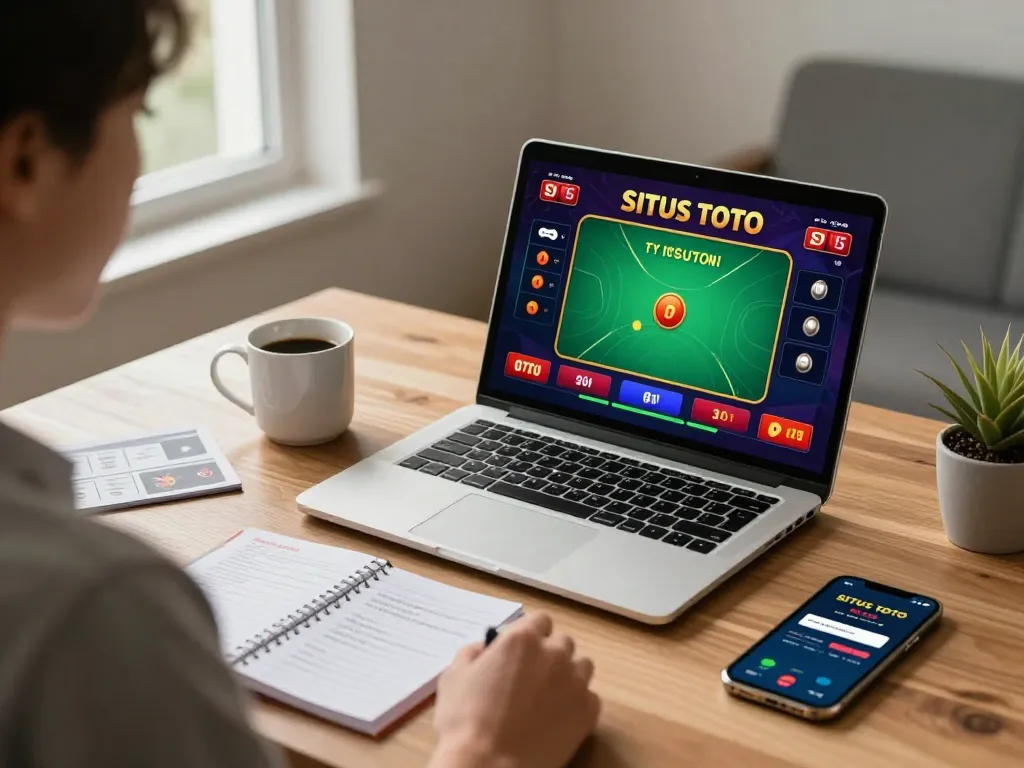 Pengalaman bermain situs toto online dengan seseorang yang fokus pada memasang taruhan selama permainan dealer langsung.