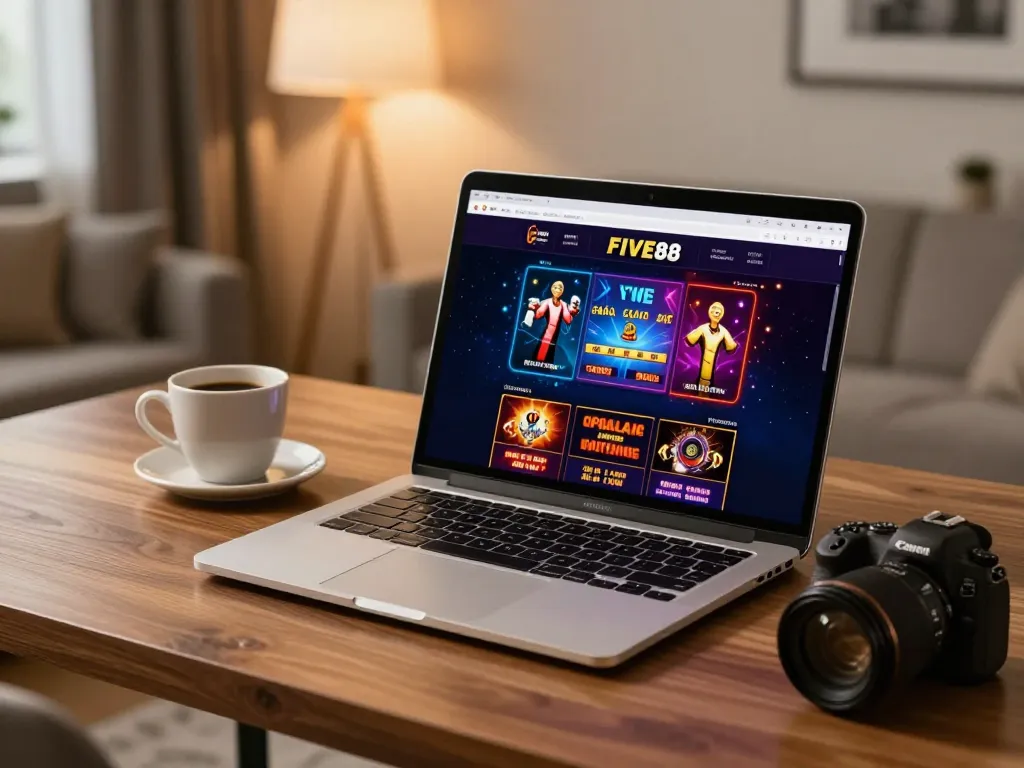 Engaging online gaming session with nhà cái FIVE88 interface, showcasing strategy and casino options.