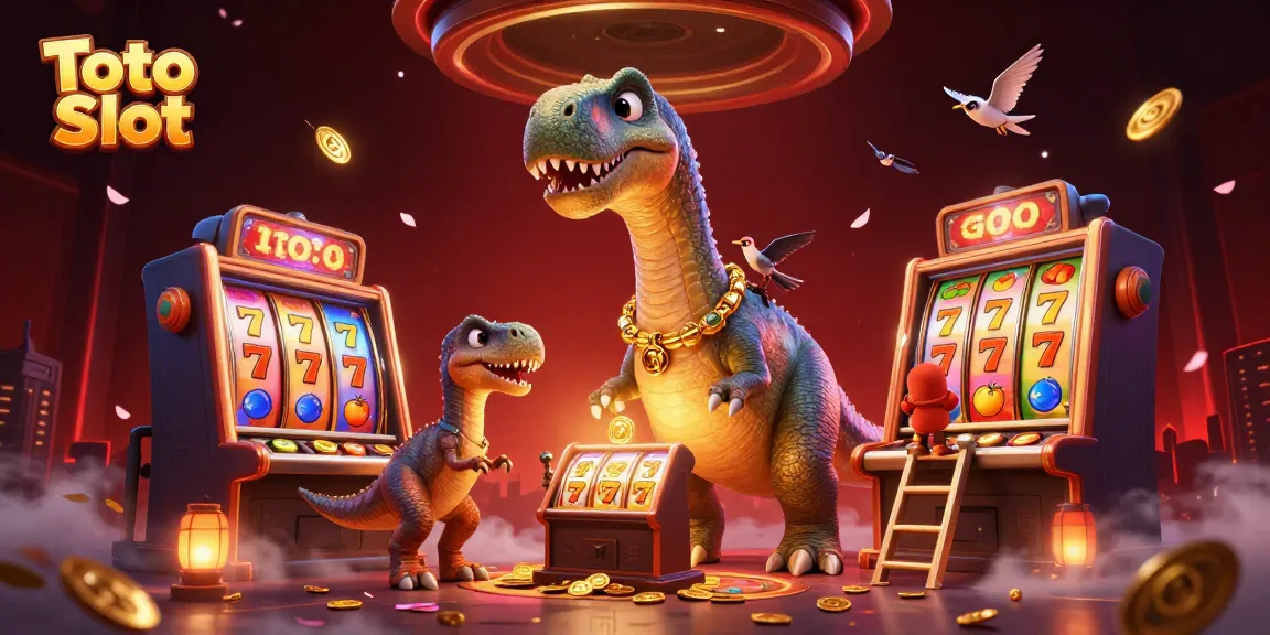 Menangkan jackpot bermain Toto Slot dengan dinosaur besar yang memukau dan karakter kartun lainnya.