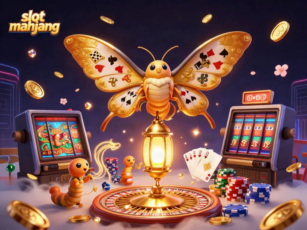 Menemukan slot mahjong di dunia kasino yang penuh dengan koin emas dan simbol bordir.