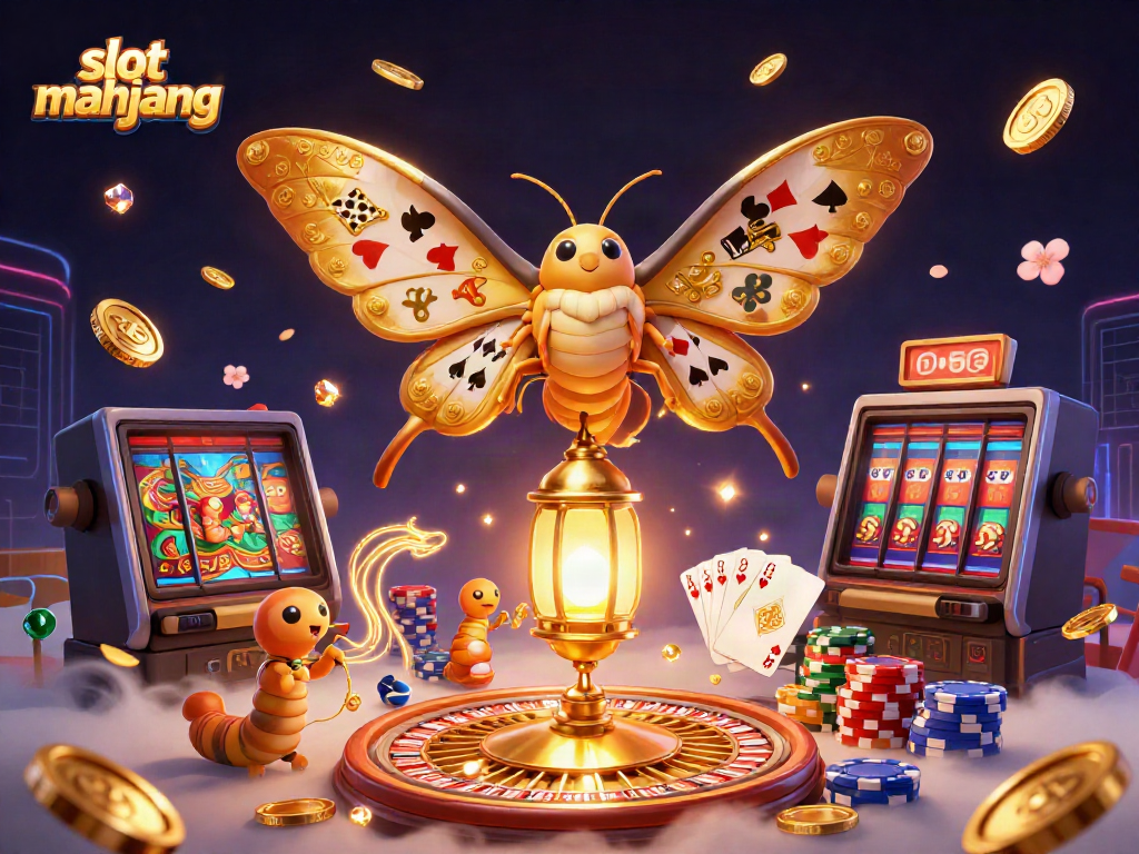 Menemukan slot mahjong di dunia kasino yang penuh dengan koin emas dan simbol bordir.
