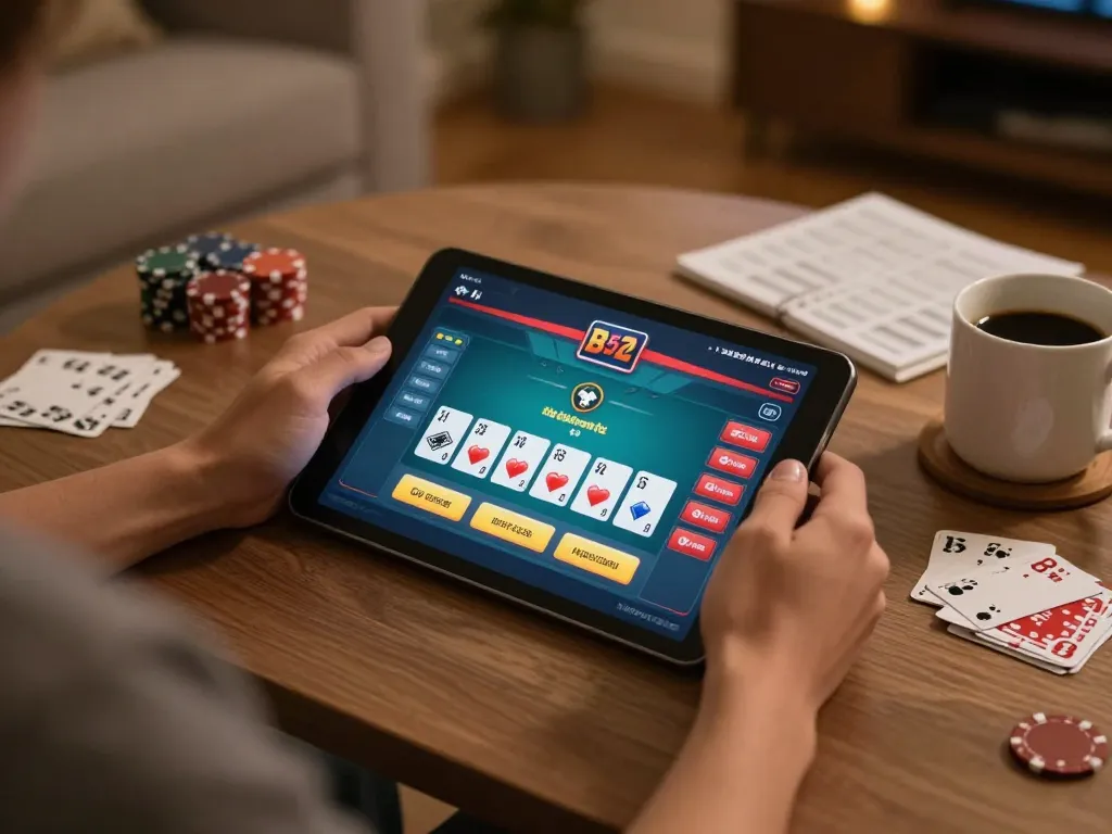 Tham gia vào trò chơi poker trực tuyến hồi hộp tại B52club ngay từ sự thoải mái của ngôi nhà bạn