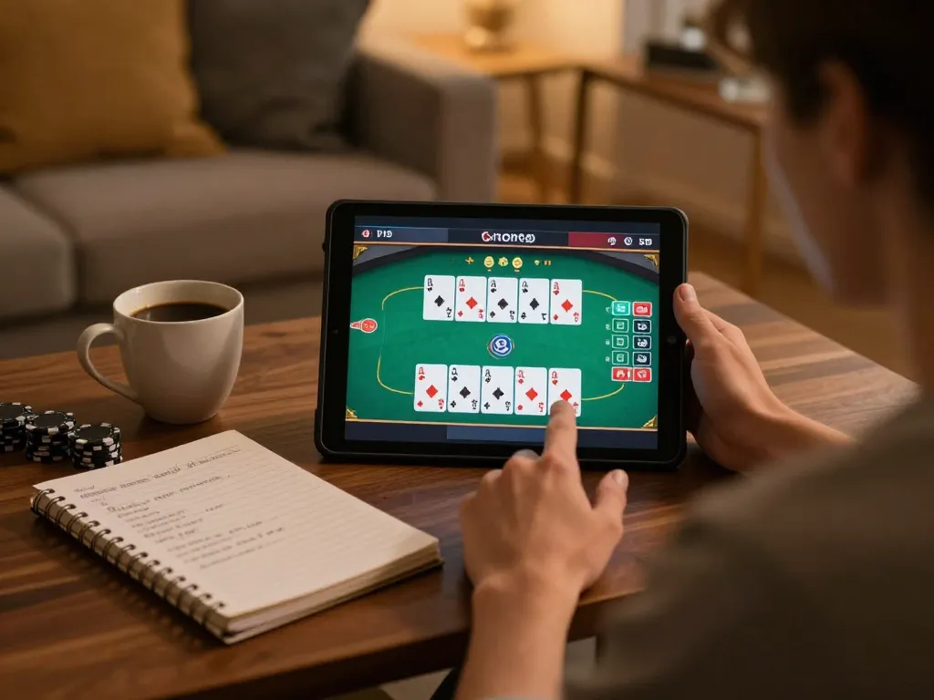 Engaging in online poker at home, exploring casinos not on gamstop for diverse gaming options.