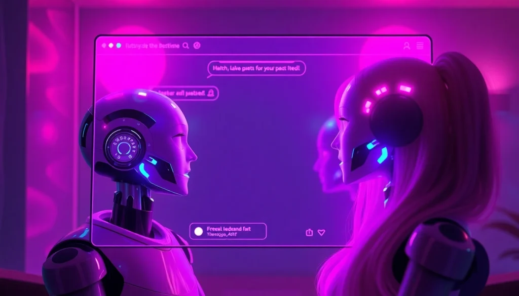 Engaging ai sex chat free experience with interactive AI characters in a modern interface