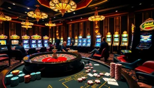 Engaging gambling action featuring a roulette wheel and poker table at https://jboqz.com, showcasing excitement and luxury.