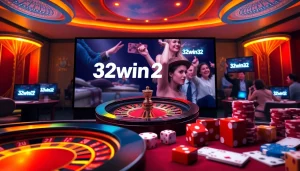 Experience the thrill of winning at 32win32 with luxurious casino elements and high-stakes excitement.