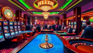 Experience thrilling gaming at https://cpc188.org with vibrant casino tables and slot machines.