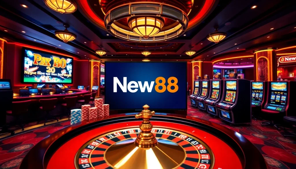 Experience exciting games at New88 đăng nhập with vibrant casino visuals.