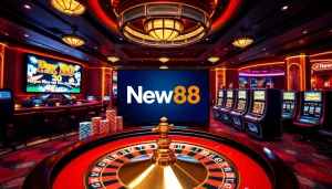 Experience exciting games at New88 đăng nhập with vibrant casino visuals.