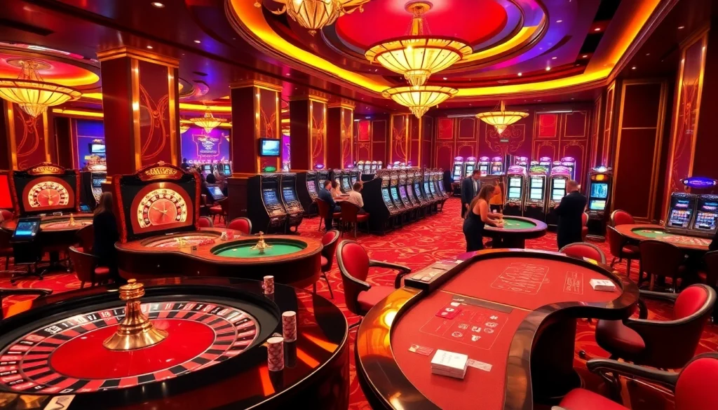 Experience exciting gameplay at https://xx88.nl/ with a vibrant casino atmosphere showcasing poker and roulette.