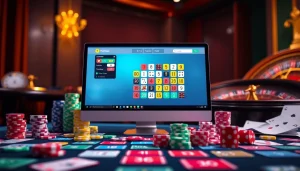 היכנסו למשחק רמיקוב אונליין מהנה עם אריחים צבעוניים ואלמנטים של קזינו.