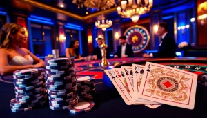 Experience the excitement of gaming at go 88. com with vibrant poker chips and a thrilling roulette wheel.