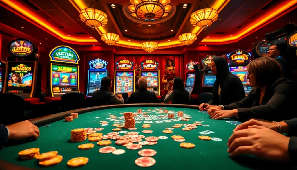 Engage with thrilling table games at nohu90. com, showcasing a vibrant casino experience filled with excitement.