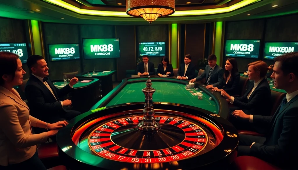 Experience the excitement of MK8.COM with a vibrant casino atmosphere of roulette and professional dealers.