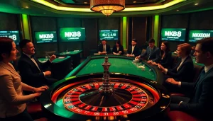 Experience the excitement of MK8.COM with a vibrant casino atmosphere of roulette and professional dealers.