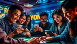 Yono VIP players engaging in thrilling card games on mobile devices.