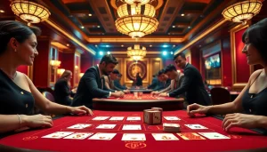 에볼루션 바카라의 흥미로운 카지노 설정에서 실시간 딜러와 상호작용하는 장면입니다.