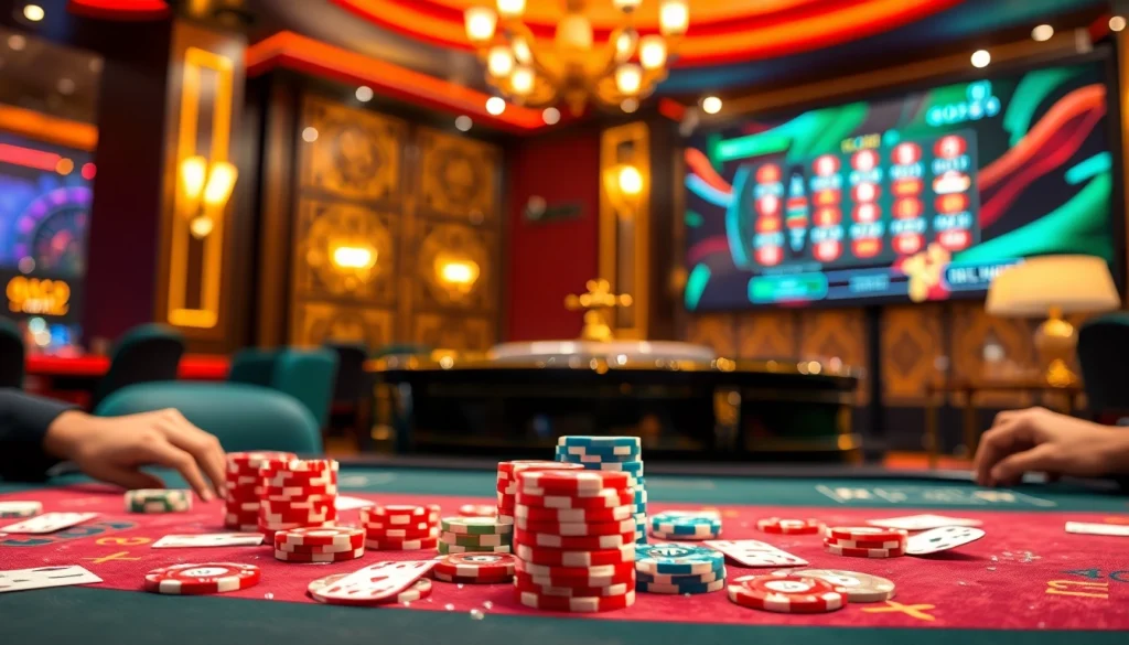 Experience the thrill of strategic betting at https://www.eejl33.com/, featuring vibrant casino visuals.